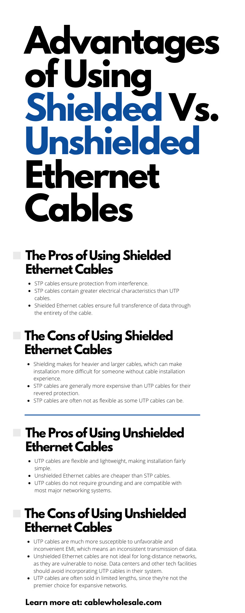 Shielded vs. Unshielded Cables: Making the Right Connection for Your Network