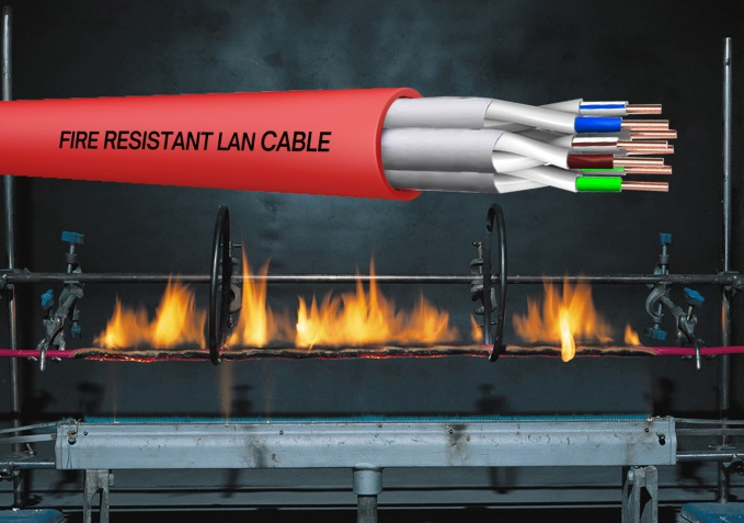 Fire Resistant LAN Cable